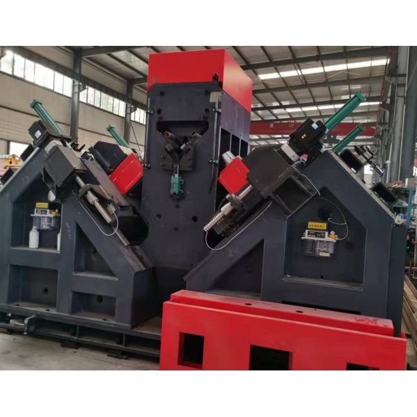Model JNC2532 Cnc Angle Steel Drilling Marking Processing Line With Feed Channel