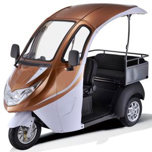 China 3 Seater Motorized Tricycles Adjustable Driving With Passenger Seat factory