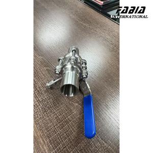 China Manual Three-piece Ball Valve With Purge Port For Purging Reaction Vessels factory