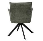 Comfortable Upholstery Modern Swivel Chair Sleek Design With Metal Frame