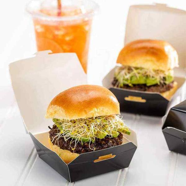 China Wholesale Custom LOGO Disposable Paper Food Packaging Fried Chicken French Fries Burger Box Oil-proof Burger Take Out factory