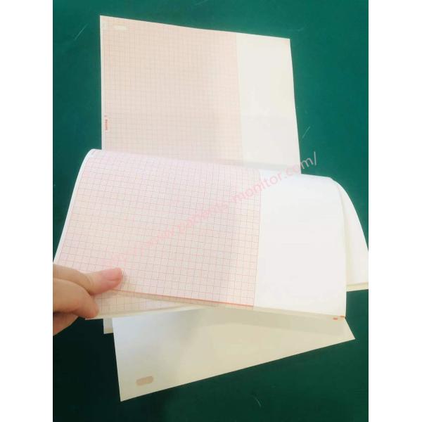 China Diagnostic Recording Thermal Paper 8 Pad Case M2483A PHiliph A4 8.5 In * 11 In Red Grid For TC10 TC20 TC30 TC40 TC50 factory