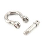 Polished Stainless Steel Bow Shaped Shackle For Industrial Rigging Applications