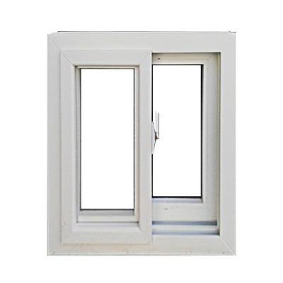 European Style PVC Plastic Upvc Sliding Double Window Sound Proof Hurricane