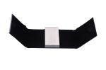 Rectangle Metal Business Card Holder For Men And Women Snap Closure Package