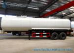 Mild Steel Q345 Dual Axle Trapezoid Asphalt Tank Trailer 30000L