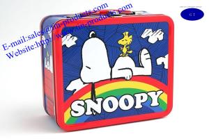China handle Lunch box , handle box ,Tin lunch box ,Metal lunch box, Handle lunch case factory