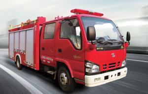 China Isuzu Mini Water Tank Fire Truck 2000L Capacity Red Color For Emergency Rescue factory
