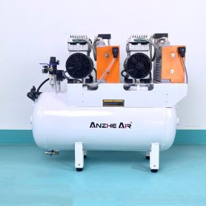 China 220V 60L Dental Air Compressor With Air Dryer Oil Free Silent Medical Air Compressor For 4 Dental Units factory
