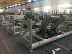 China Adjsutable Slitting Width Toilet Tissue Machine With Air Shaft Slitter Rewinding , Servo Motor factory
