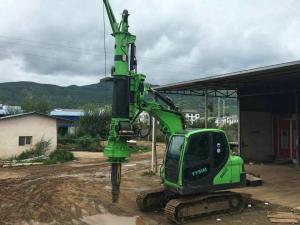 China Construction Stratum Bored pile rig machine , Pile Driving Machinery Mini Hydraulic Piling Rig Max Torque 40kNm factory