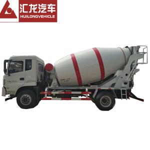 China Professional Small Concrete Mixer Truck Self Loading HOWO 4*2 3 CBM White Color factory