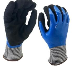 China HPPE Cut Level 5 Gloves 15 Gauge 80g-95g Cut Resistant Nitrile Gloves factory