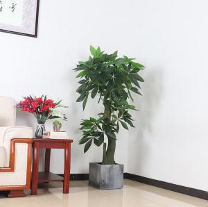 China Artificial Plants Tree Potted Fake Money Tree Indoor Office Home Decor factory