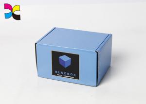 China OEM CMYK Color Printed Shipping Boxes Brown E Flute Custom Size HOT Stamping factory