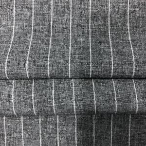 China 160gsm Customized Color Two-tone Vertical Stripe Cationic Polyester Fabric factory