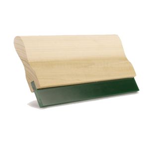 Customizable Polyurethane Squeegee With Wooden / Aluminium Handle For Screen