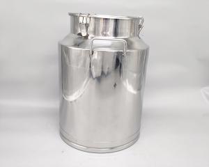 China 40L healthy hotel uses sealed Stainless steel milk can with cover factory