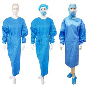 China SMS Material Disposable Isolation Gown Disposable Surgical Clothing Single Use factory