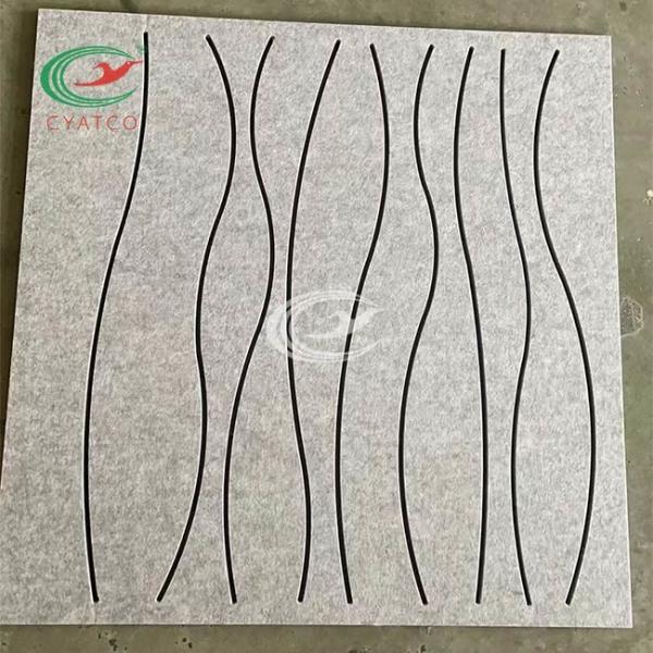 China Multipurpose Harmless Felt Panels Wall , Practical Polyester Fiber Acoustic Board factory