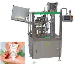 China Sun Cream Soft Tube Filling Sealing Machine Sauce Honey 50pcs/Min factory