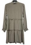 Breathable Ladies Plus Size Long Sleeve Long Dresses Cotton Fabric With Pleated