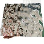 Embossed Stainless Steel Corrugated Sheet Silver Gold Plate