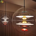 E27 Modern Creative Planet Clear Glass Pendant Light For Home