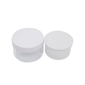 Refillable Plastic Cream Jar With Aluminum Foil Sealing Clear 50ml 100ml 200ml