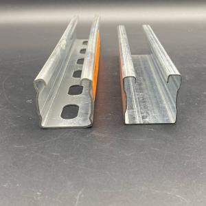 China Heavy Duty Electrical Zinc Slotted Strut Channel with Stiffener factory