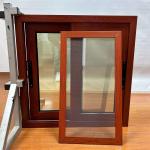 Aluminum Sliding Window for Bathroom woodgrain color