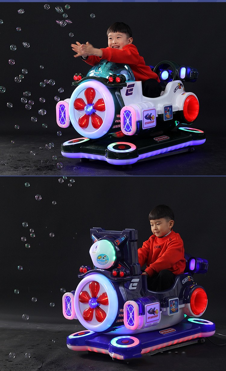 Metal Acrylic Airplane Electric Coin Operated Kiddie Ride For Amusement Park