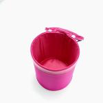 OEM Double Zipper Cosmetic Bag BSCI Personalized Leather Makeup Bag