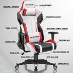 Comfortable PU Leather Custom Massage Y-SEATER Office Gaming Chair for Computer