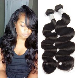 China Natural Black 7A Peruvian Body Wave Virgin Hair Bundles No Terrible Smell factory
