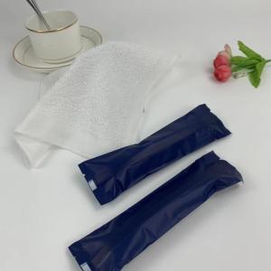 China 100% Cotton Disposable Lemon Scent Oshibori Towel For Restaurant factory