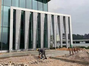 China Aluminum Alloy Rectangle Curtain Wall with Long lasting Durability factory