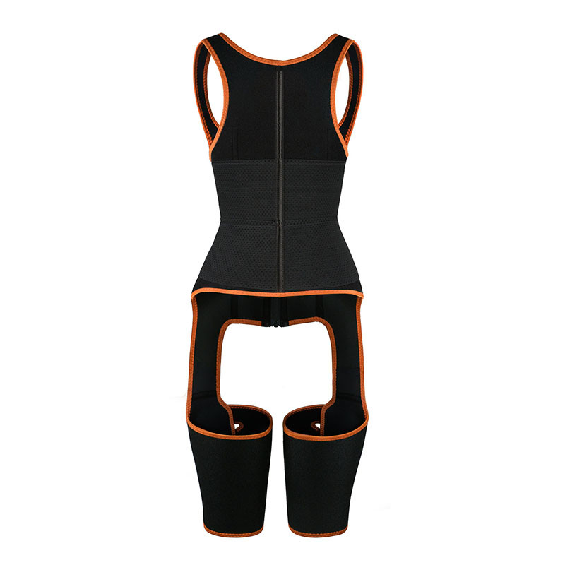 Womens 3XS Full Body Waist Cincher Leather Belt Thigh Trimmer Leg Shaper