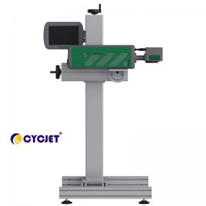 China CYCJET LC30F Fly Laser Marking Machine For Glass Bottle Date Marking Printer on sale