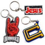 Soft Rubber PVC Keychain 2d/3d Silicone Keyring Customized