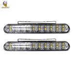 Waterproof Driving Headlight Lamp White Yellow DRL LED Daytime Running Lights