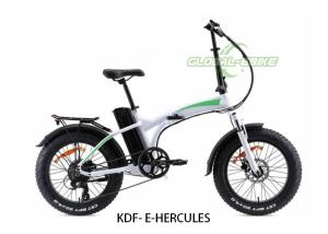 China Shimano 7 Speed Electric Folding Bike , 20inch Lightweight Foldable Ebike 48V 500W factory
