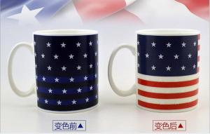 China Starlight Heat Sensitive Color Changing Mugs Water Transfer Printing factory