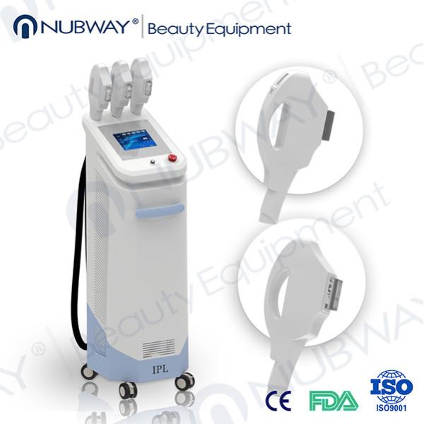 China Newest cost best home use ipl machine with 2 heads for fastest hair removal on face factory