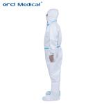 Sterile Non Woven Chemical Medical Protective Coverall Suit With Shoe Cover