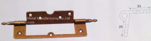 China Crown head hinge size L152 W47 yellow zinc plating,size &amp; finish can be OEM per drawing. factory