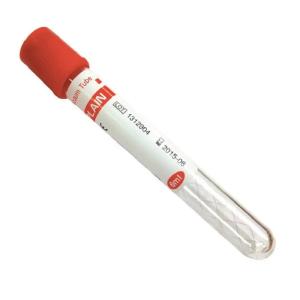 China Adults Use Plain Red Single Use Vacuum Blood Collection Tube Custom Size factory
