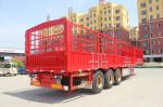Q345b Steel Main Beam 3 Axles 12 Wheels Fence Cargo Trailer for Animal