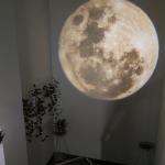 Moon Lamp Earth Planet Projector Lamp 360 Rotatable Bracket USB Rechargeable Led