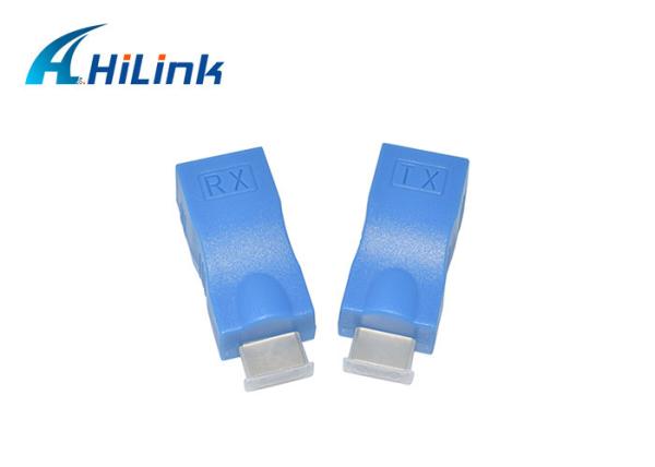 Cat 5e Cat 6 Cable Fiber Media Converter HDMI Extender 30M Network Support HDMI